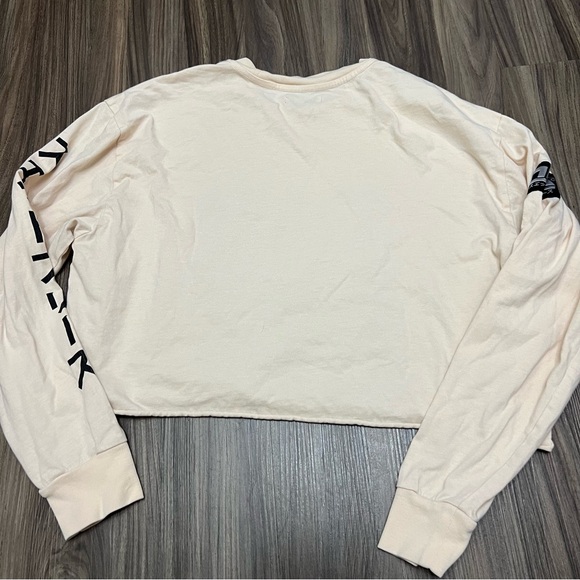 TNA women sz S Japan long sleeve crop top long sleeve cream - Picture 2 of 8